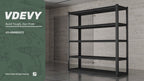 48" W Wire Mesh Shelving 5 Tier Storage Shelves